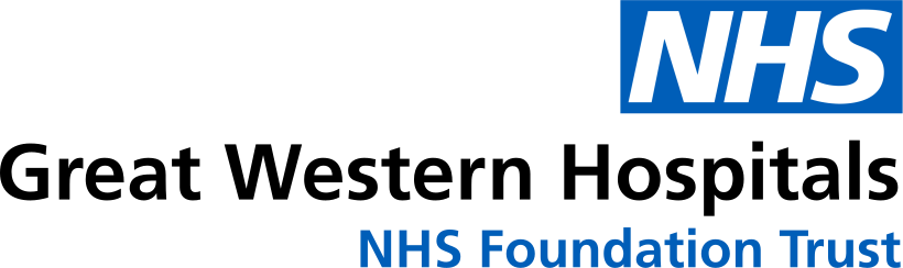 Great Western Hospital NHS Foundation Trust logo with blue NHS branding.